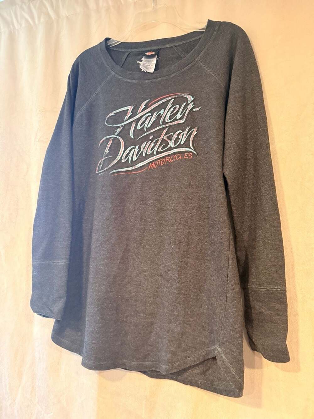 Harley-Davidson A.D. Farrow Co. Columbus OH Raglan Long Sleeve Shirt Size M